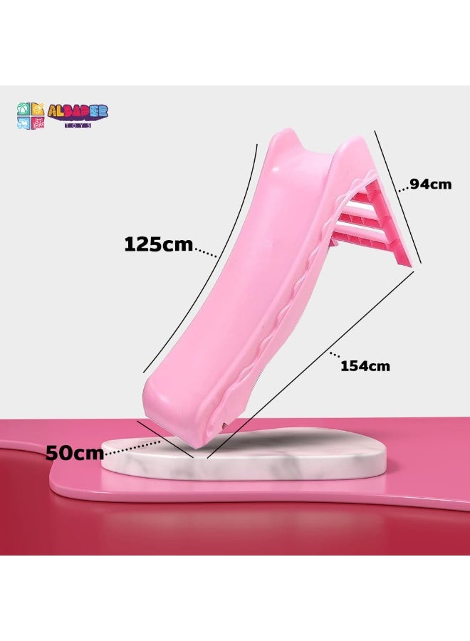ALBADER Play Slide For kids Pink Color Playset for Indoor or Outdoor Use For Ages 18 Months+, Garden Toy and Outdoor Activity for Kids, Durable, Stable, Child-Safe For Girls and Boys - Image 4